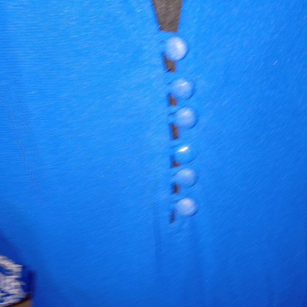 Bright blue sheer embroidered maxi dress - Picture 8 of 14